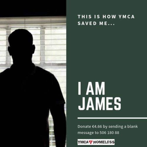This is an image from the YMCA Awareness Campaign Series from 2019. It introduces a person about whom a story is elaborated on in the accompanying text. This is 'James'.