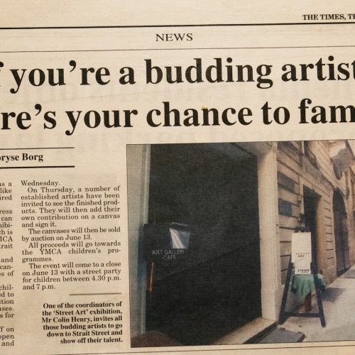 An invitation from the Times of Malta for readers to head to Straight Street and show off their artistic flare during Art Week.