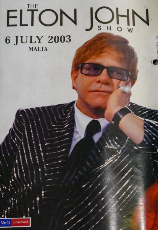 Front cover of original concert book.