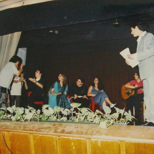 Actors stage a play during Ten Sing.