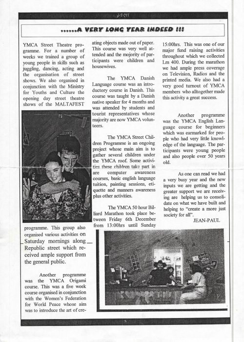Detail of Y Do It, Volume 1, Issue 1. May 1997.
