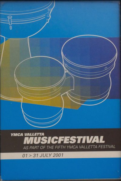 Original poster for the Music Festival, part of the 5th edition of the YMCA Valletta Festival.