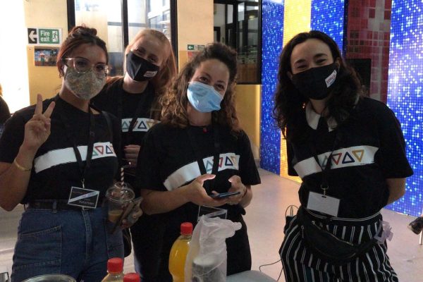 Our volunteer crew backstage during the inaugural session of SoliDARjeta.