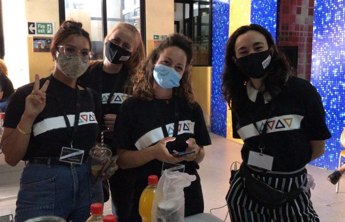 Our volunteer crew backstage during the inaugural session of SoliDARjeta.