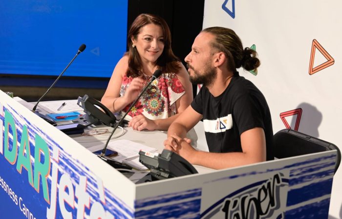 Minister for Inclusion & Voluntary Sector the Hon. Julia Farrugia Portelli answers phones at the Maratona SoliDARjeta.