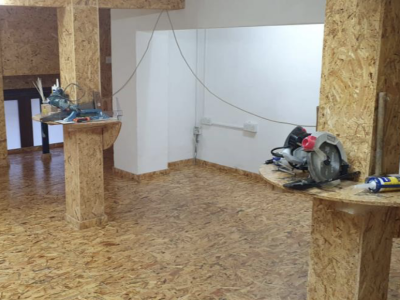 The Centre during renovations.