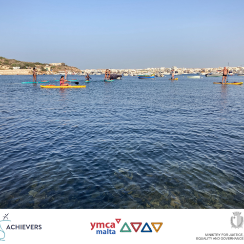 Stand-up Paddling as part of the Summer Y'EXPLORE Programme.