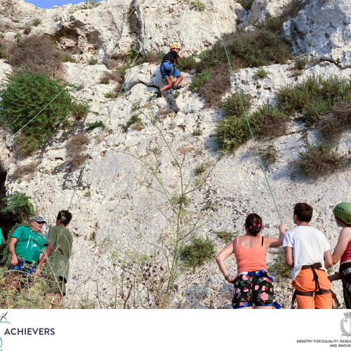 Abseiling as part of the Summer Y'EXPLORE Programme.