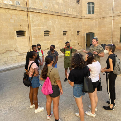 Safety briefing before horse-riding activities as part of the Summer Y'EXPLORE Programme.