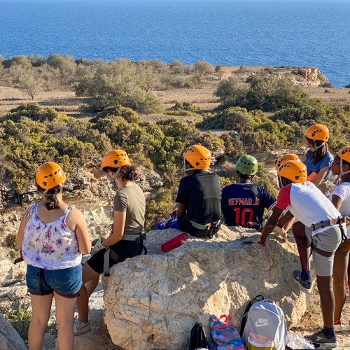 Abseiling as part of the Summer Y'EXPLORE Programme.